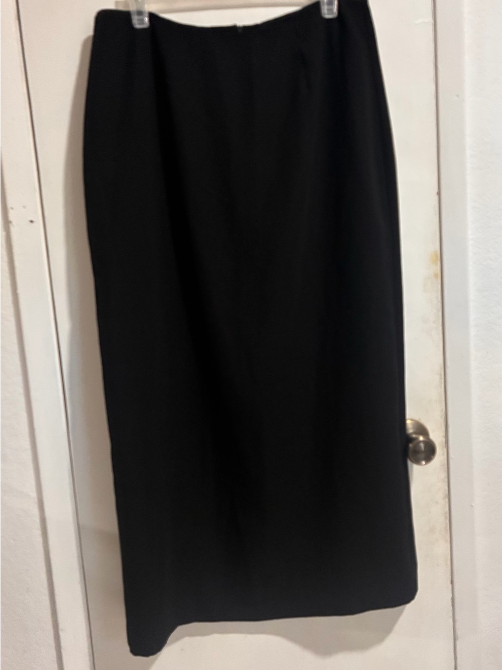 dressbarn Black Maxi Straight Skirt